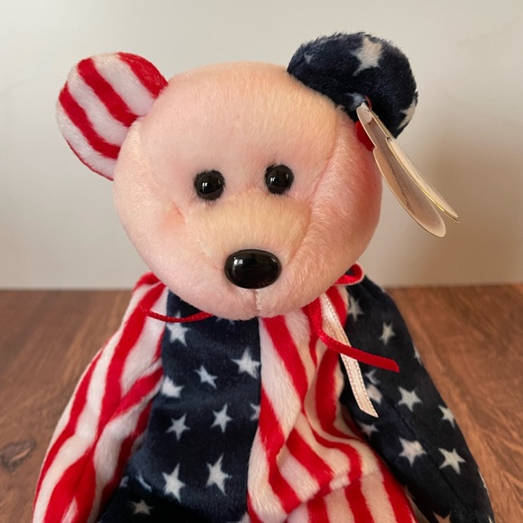 3 FOR $25: Authentic TY Beanie Babies Spangle the Bear, 1999. NWT - Picture 2 of 4